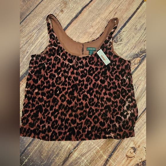 JCREW leopard tank NWT - Picture 2 of 2